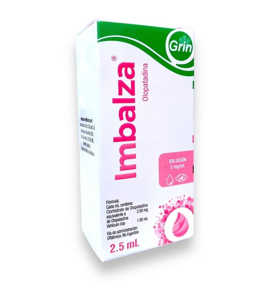 Olopatadina (grin) Sol. Oftálmica Fco. Gotero 2.5 Ml 2 Mg/1 Ml.