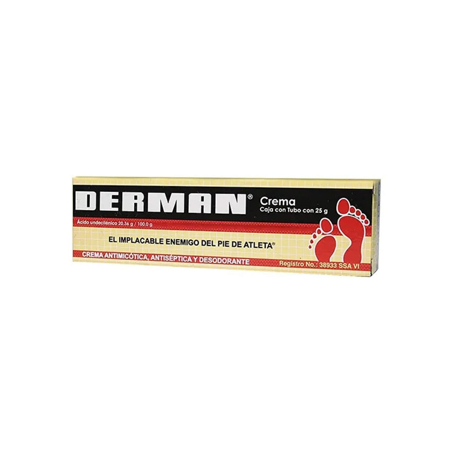 Derman Crema Tubo C/25 G. 20.36 G/100 G.