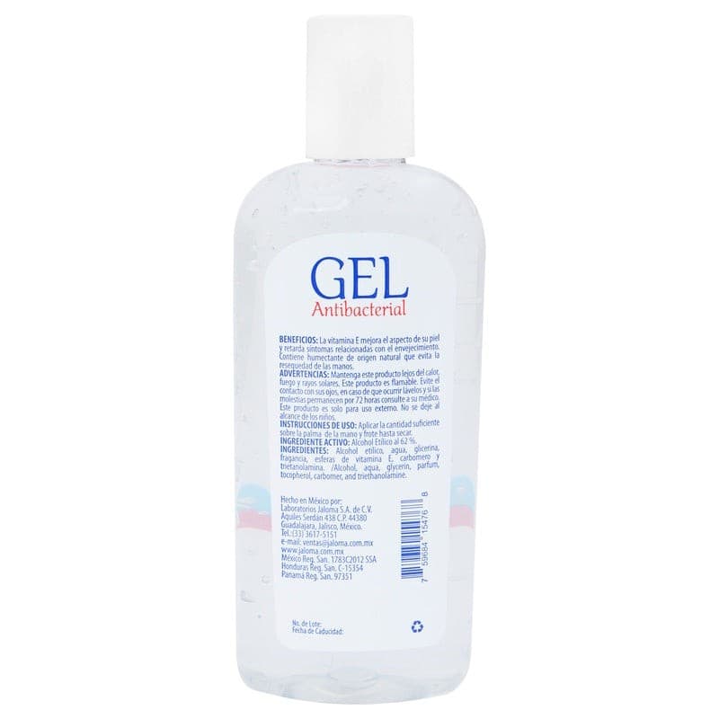 Gel Antiséptico para Manos (jaloma) Fco. 250 Ml.