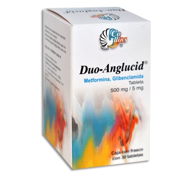 Duo-anglucid C/30 Tabs. 500/5 Mg.