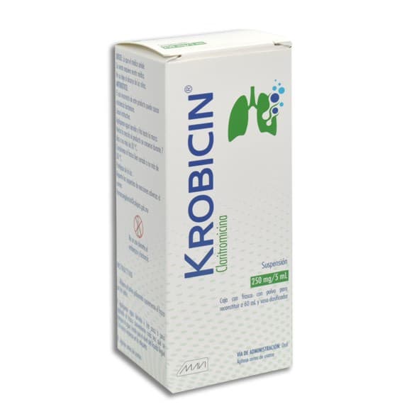 Krobicin Susp. Fco. 60 Ml. 250 Mg/5 Ml.