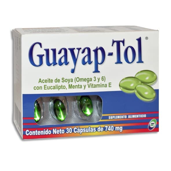 Guayap-tol C/30 Caps. 740 Mg.