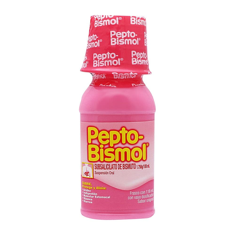 Pepto-bismol Sab. Original Susp. Fco. 118 Ml. 1.75 G/100 Ml.