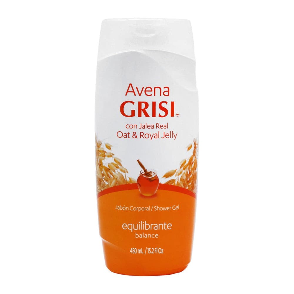 Avena Grisi C/jalea Real Jabón Liquido Corporal Equilibrante 450 Ml.