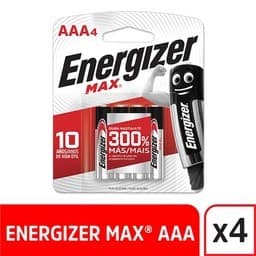 Energizer Max Alcalina "aaa" Blister C/4 Pzs.