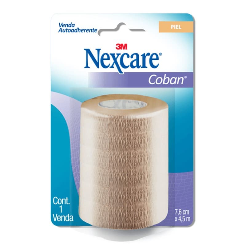 Nexcare Coban Color Piel 7.6cm X 4.5mt. C/1 Pza.