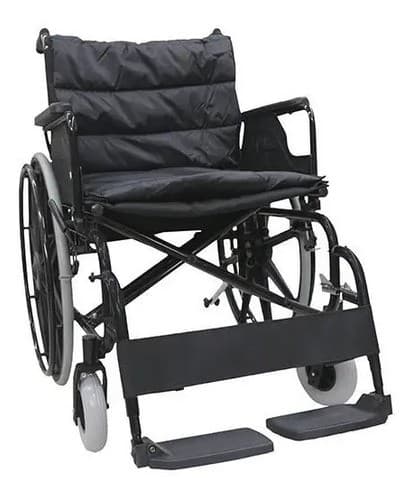 Silla de Ruedas de Sobrepeso (color Plata) Asiento 22"