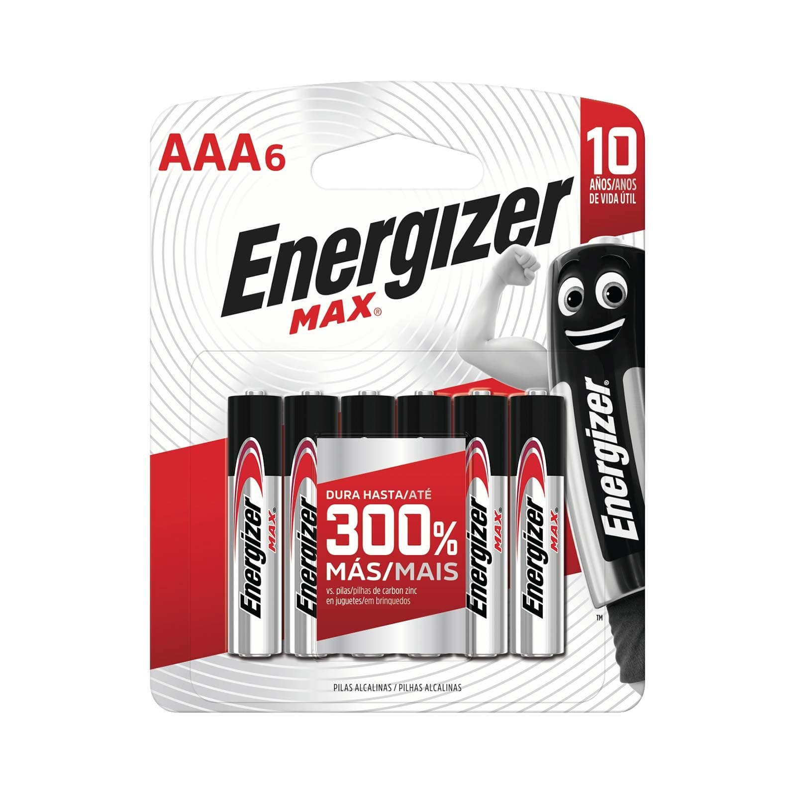 Energizer Max Alcalina "aaa" Tira C/6 Pzs.