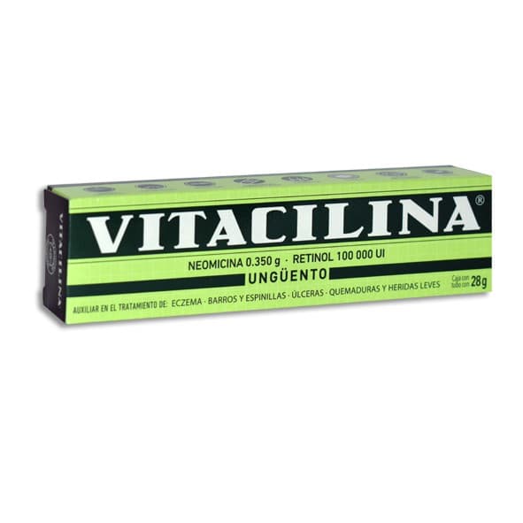 Vitacilina Ungüento Tubo C/28 G. 0.350 G-100,000 Ui/100 G.