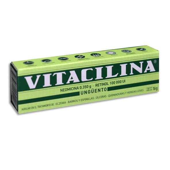 Vitacilina Ungüento Tubo C/16 G. 0.350 G-100,000 Ui/100 G.