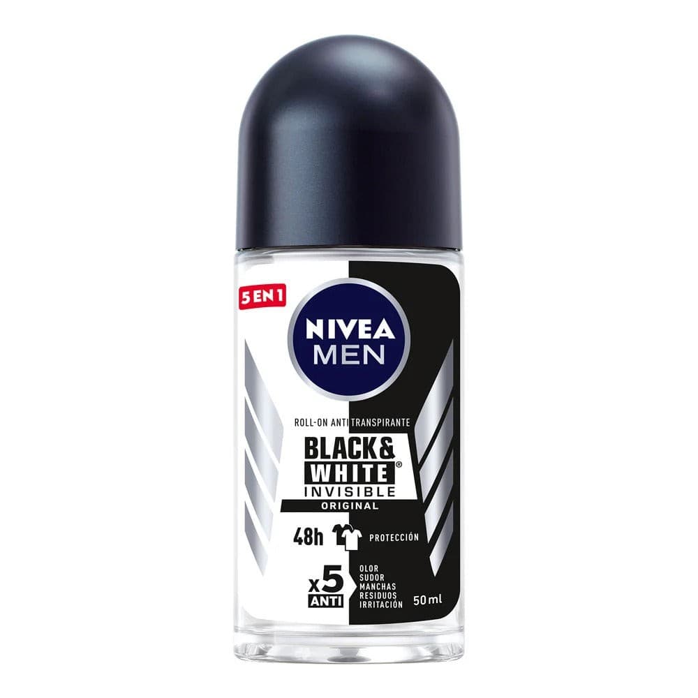 Nivea Men Roll-on Antitranspirante Black&white 72h Fco. 50 Ml.