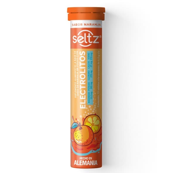 Electrolitos C/jnp. (seltz) C/13 Tabs. Efervs. Sab. Naranja 6.2 G. P/500 Ml.