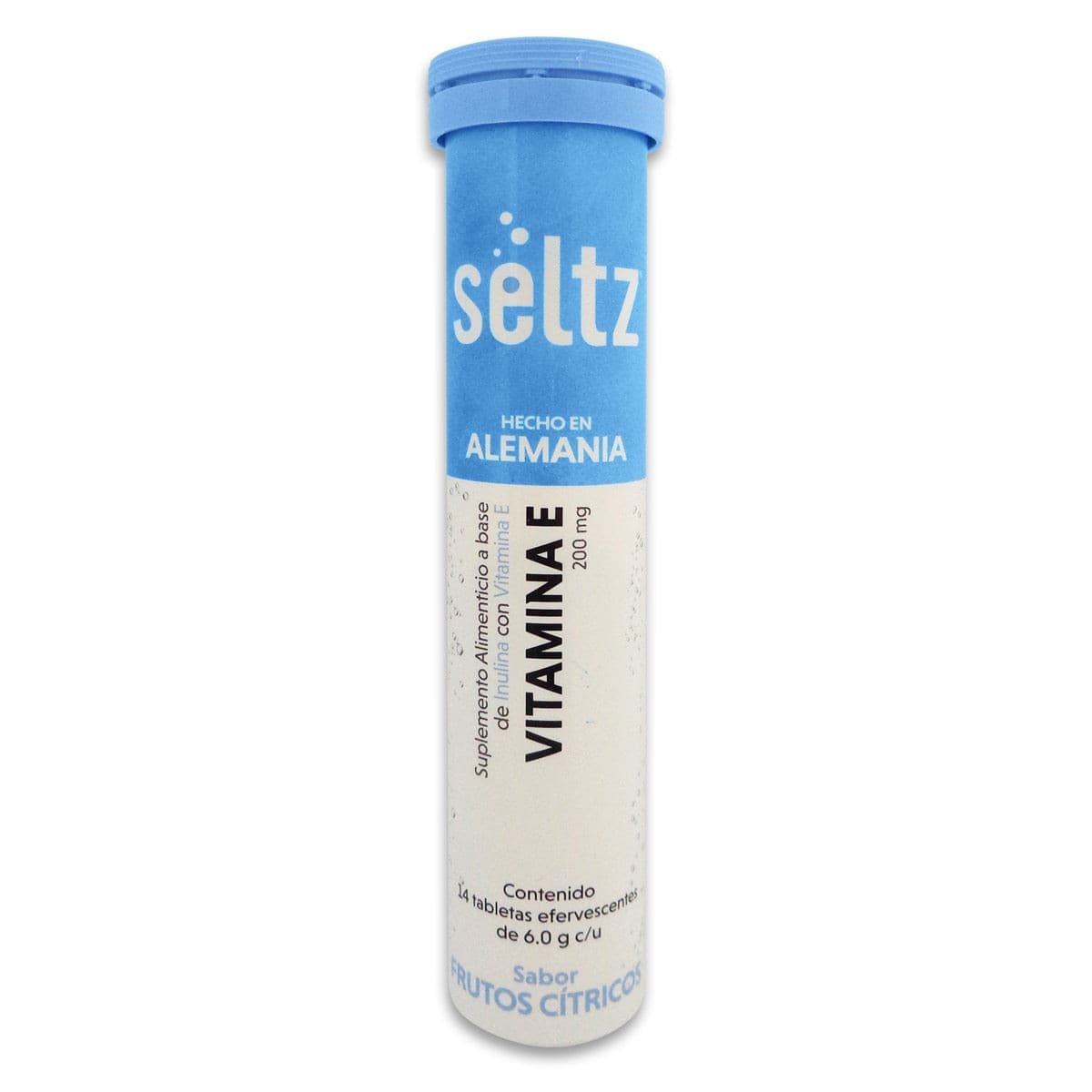 Vitamina E (seltz) Tubo C/14 Tabs. Efervs. Sab. Ftos. Cítricos 6.0 G.