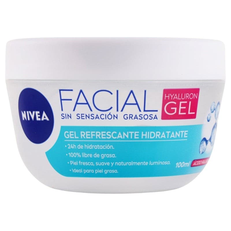 Nivea Facial Gel Refrescante Hidratante Tarro 100 Ml.
