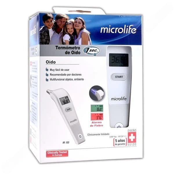 Termómetro de Oído (microlife) Mod. Ir-100 C/1 Pza.