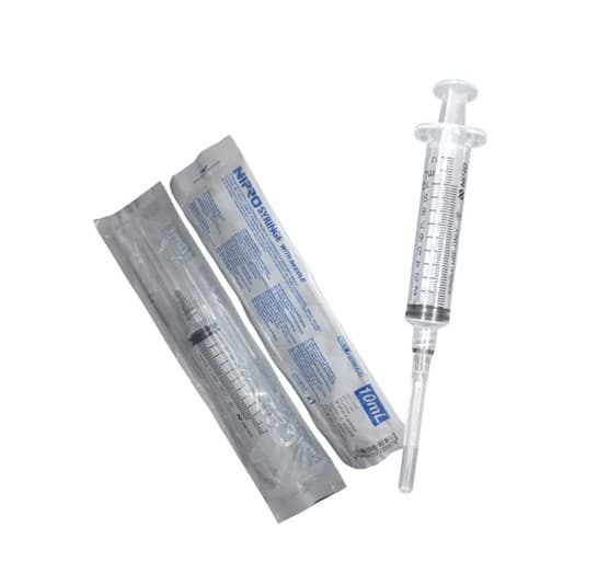 Jeringa 10 Ml. (nipro) C/aguja 20gx32mm. C/1 Pza.
