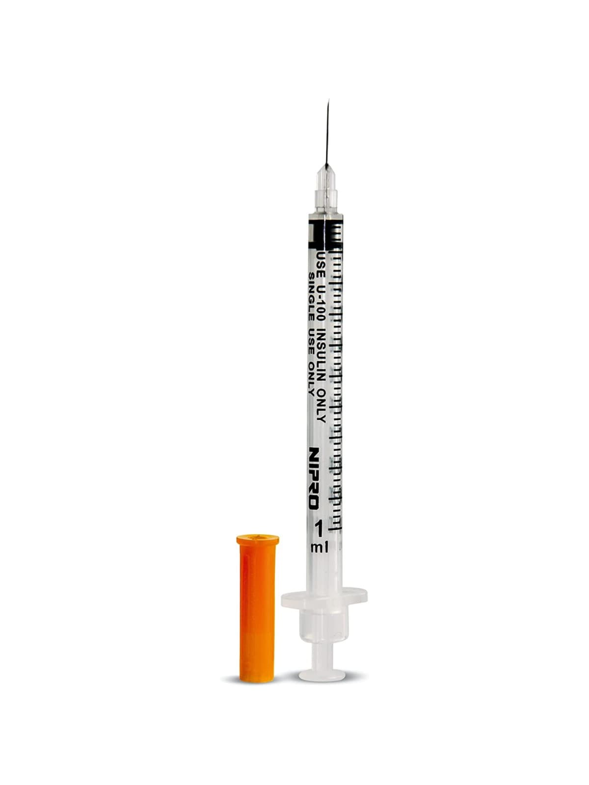 Jeringa 1ml. (nipro) Insulina C/aguja Integrada 27gx13mm. C/1 Pza.