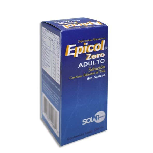 Epicol Zero Solución Adulto Sin Azúcar Fco. 120 Ml.