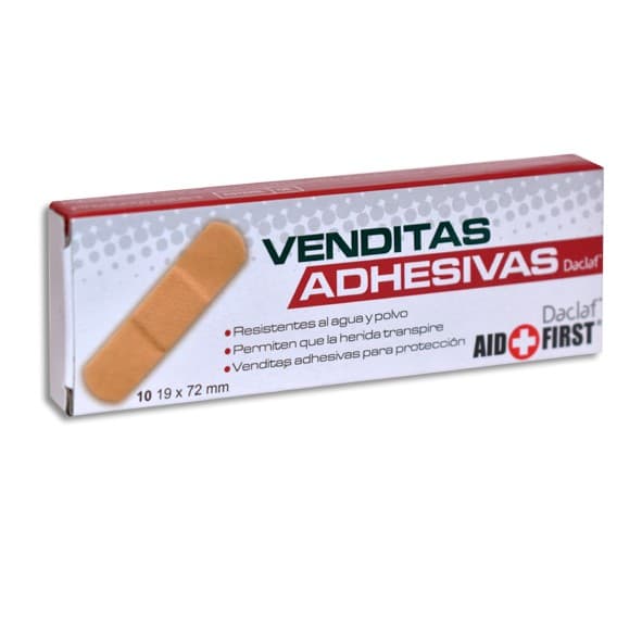 Venditas Adhesivas Regulares (daclaf) Col. Piel 19x72mm. Cja. C/10 Pzs.