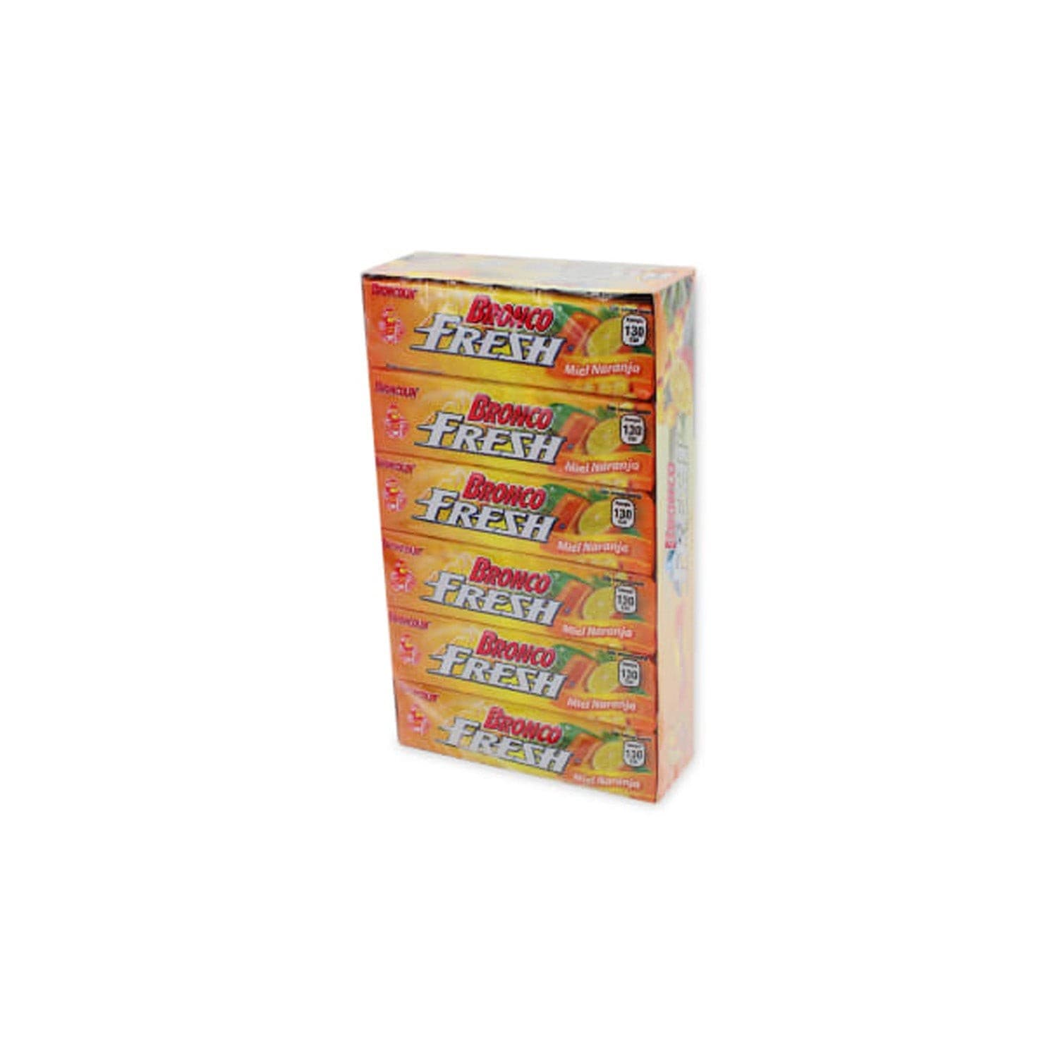 Bronco Fresh Caramelo Sab. Miel-naranja Exhib. 12x9 Pzs. 432 G.