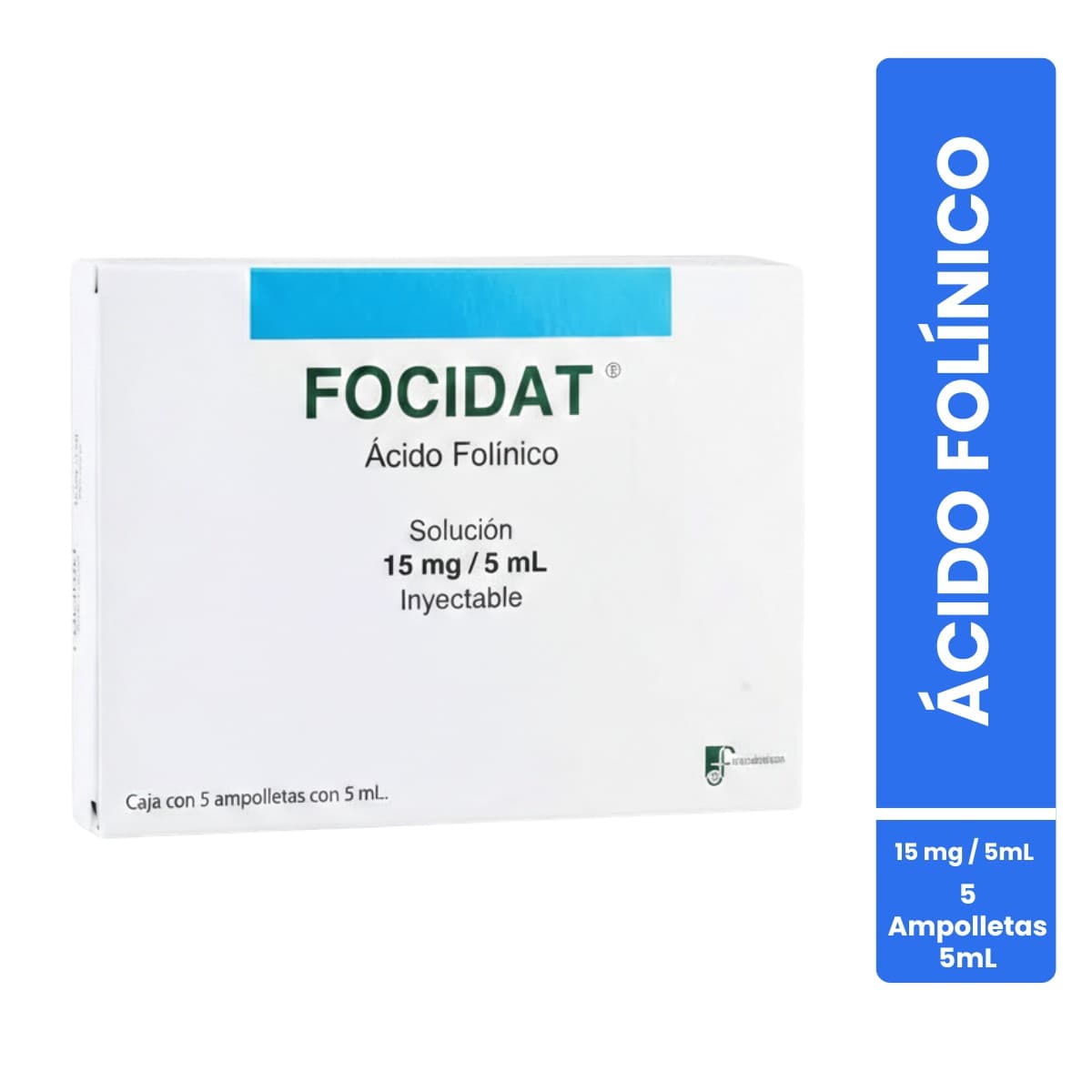 Focidat Sol. Iny. C/5 Amptas. 15 Mg/5 Ml.