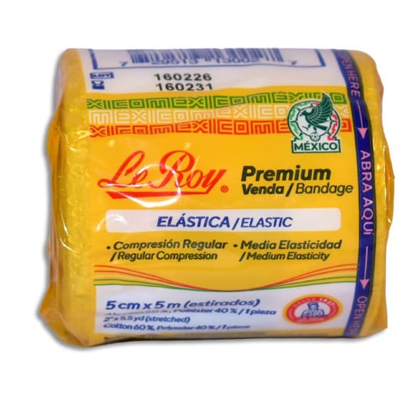 Venda Elástica (premium) A: 5cm. L: 5mt. C/1 Pza.