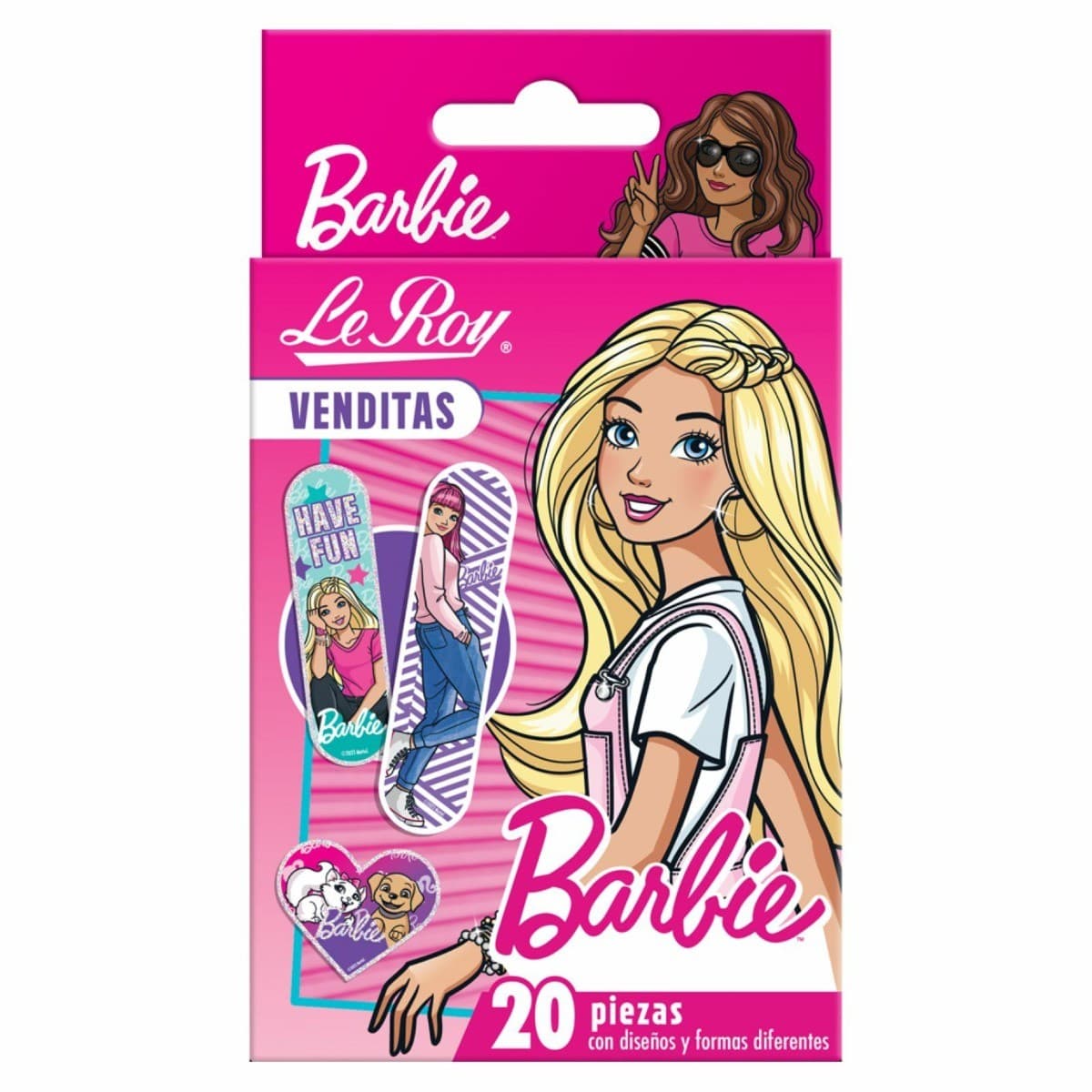 Venditas Adhesivas Multiformas "barbie" (le Roy) Cja. C/20 Pzs.