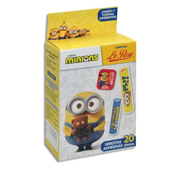 Venditas Adhesivas Multiformas "minions" (le Roy) Cja. C/20 Pzs.