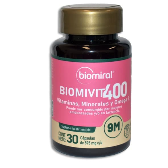 Biomivit-400 9m C/30 Caps. 595 Mg.