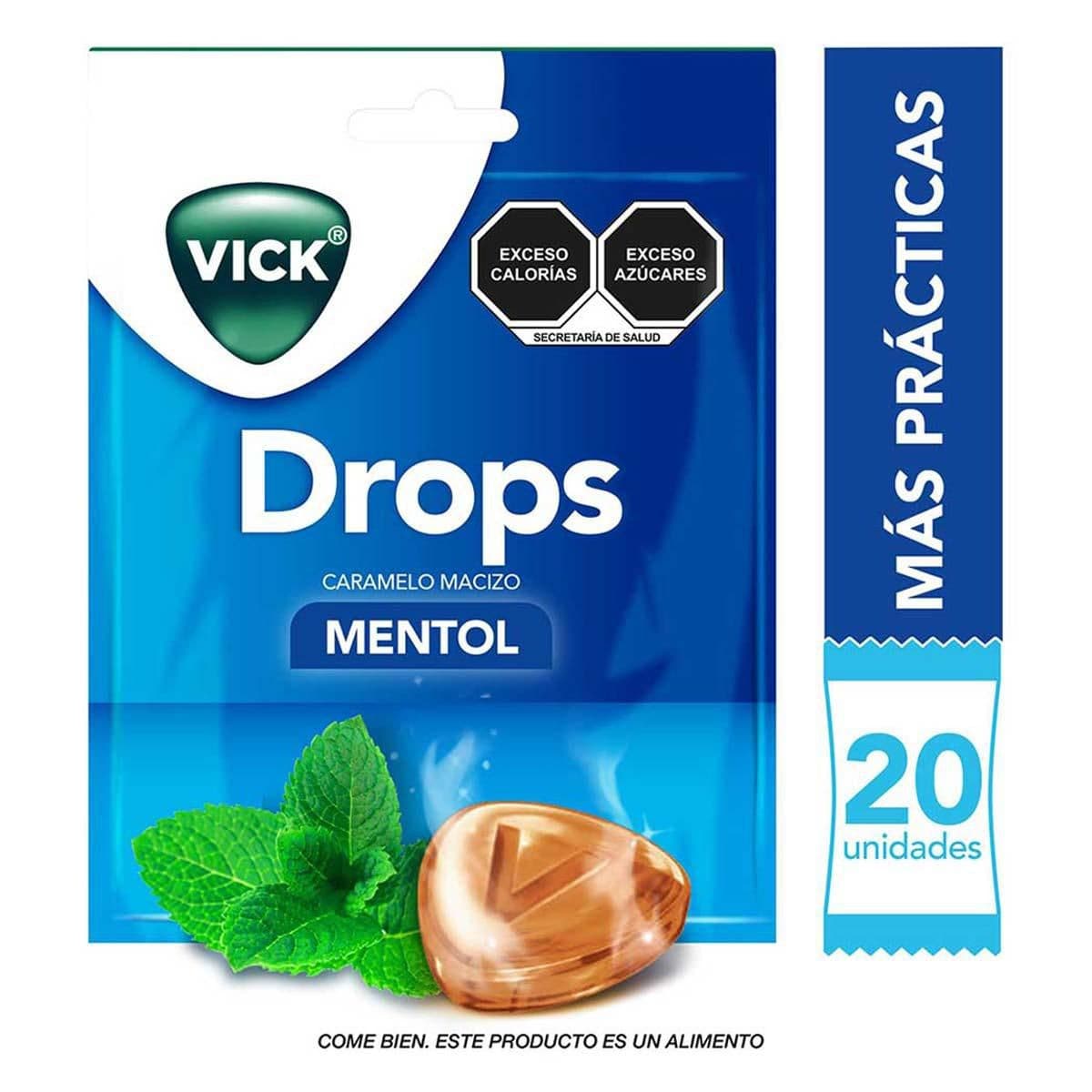 Vick Drops Sab. Mentol Sob. C/20 Pastillas 1.8 G.