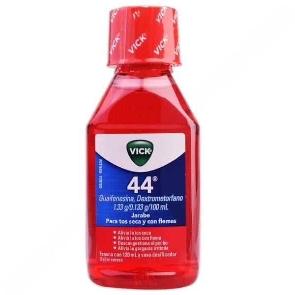 Vick 44 Jarabe Fco. 120 Ml. 1.33-0.133 G/100 Ml.