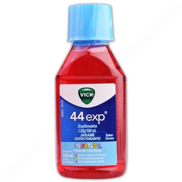 Vick 44 Exp Jarabe Infantil Sab. Cereza Fco. 120 Ml. 1.33 G/100 Ml.