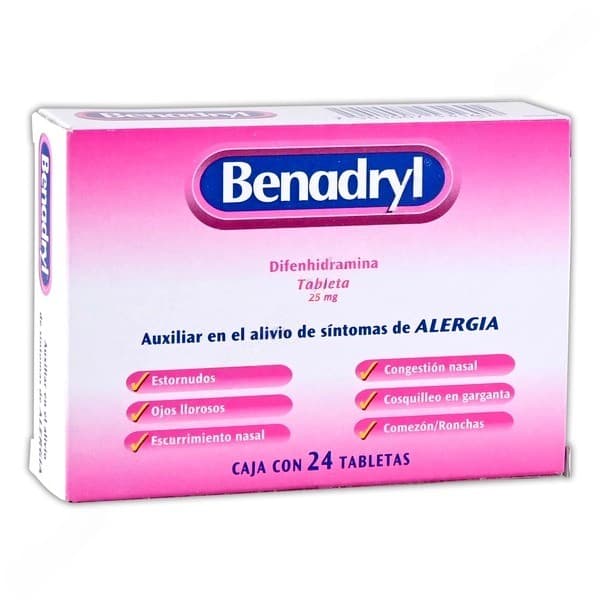 Benadryl C/24 Tabs. 25 Mg.