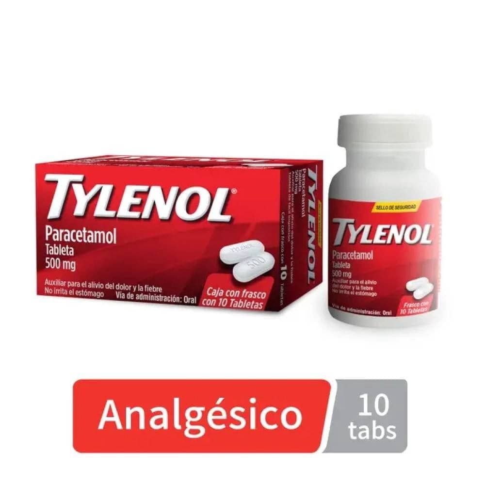 Tylenol C/10 Tabs. 500 Mg.