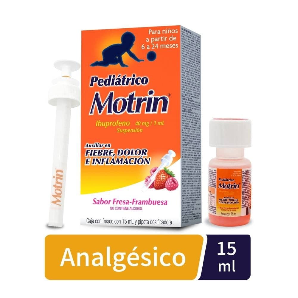 Motrin Pediátrico (6-24 Meses) Susp. Fco. 15 Ml. 40 Mg/1 Ml.