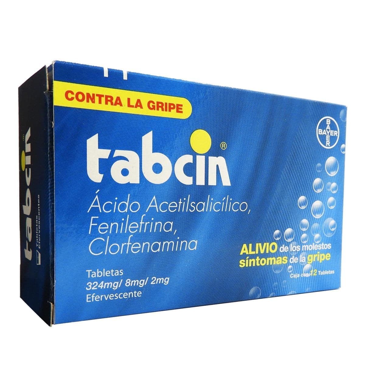 Tabcin C/12 Tabs. Efervescentes 324/8/2 Mg.