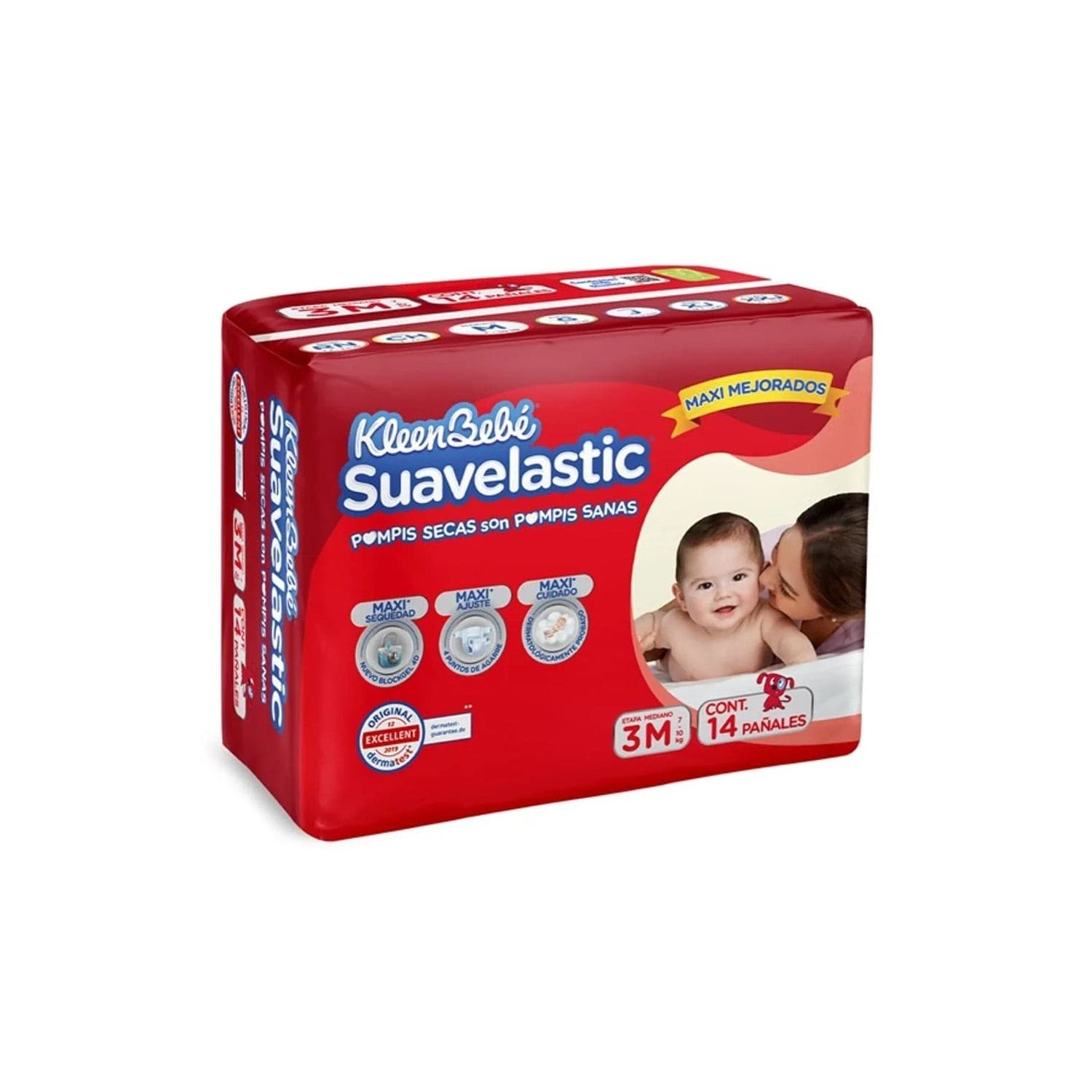 Kleenbebé Suavelastic (etapa 3-m / 7-10 Kg.) C/14 Pzs.