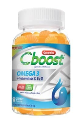 C-boost (omega 3+vitaminas C, E y D) Fco. C/90 Gomitas 2 G.