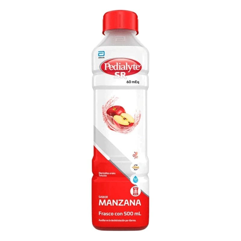Pedialyte Sr 60 Meq Solución Sabor Manzana Fco. 500 Ml.