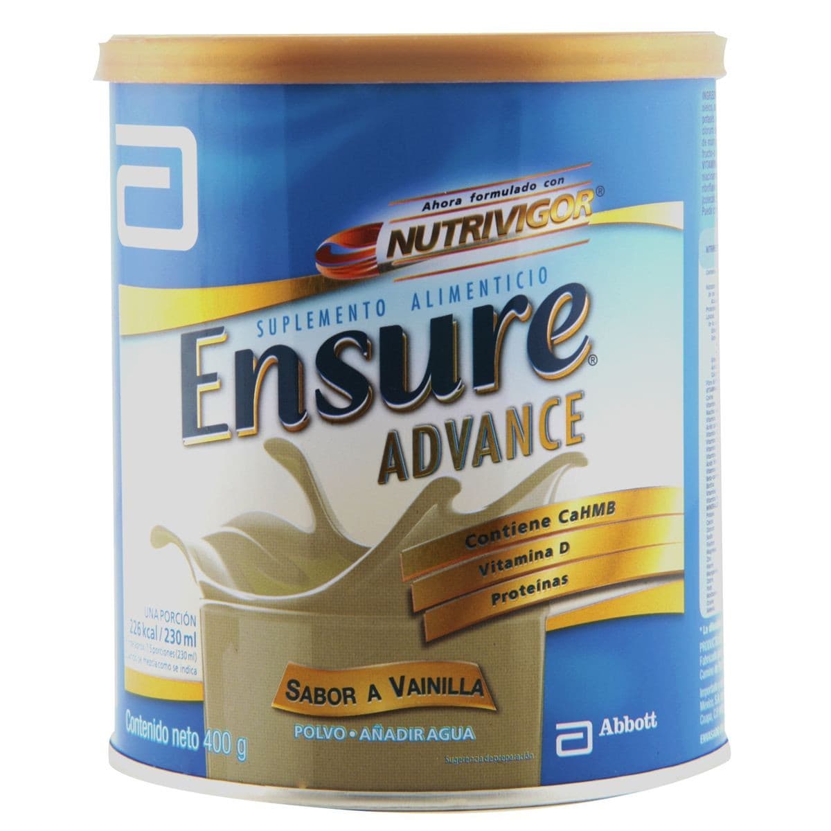 Ensure Advance Polvo Sab. Vainilla Lata 400 G. 1.0 Kcal/1 Ml.