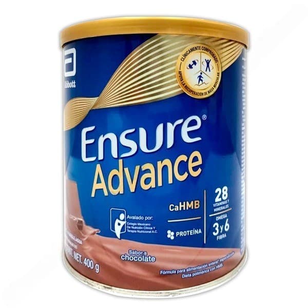 Ensure Advance Polvo Sab. Chocolare Lata 400 G. 1.0 Kcal/1 Ml.