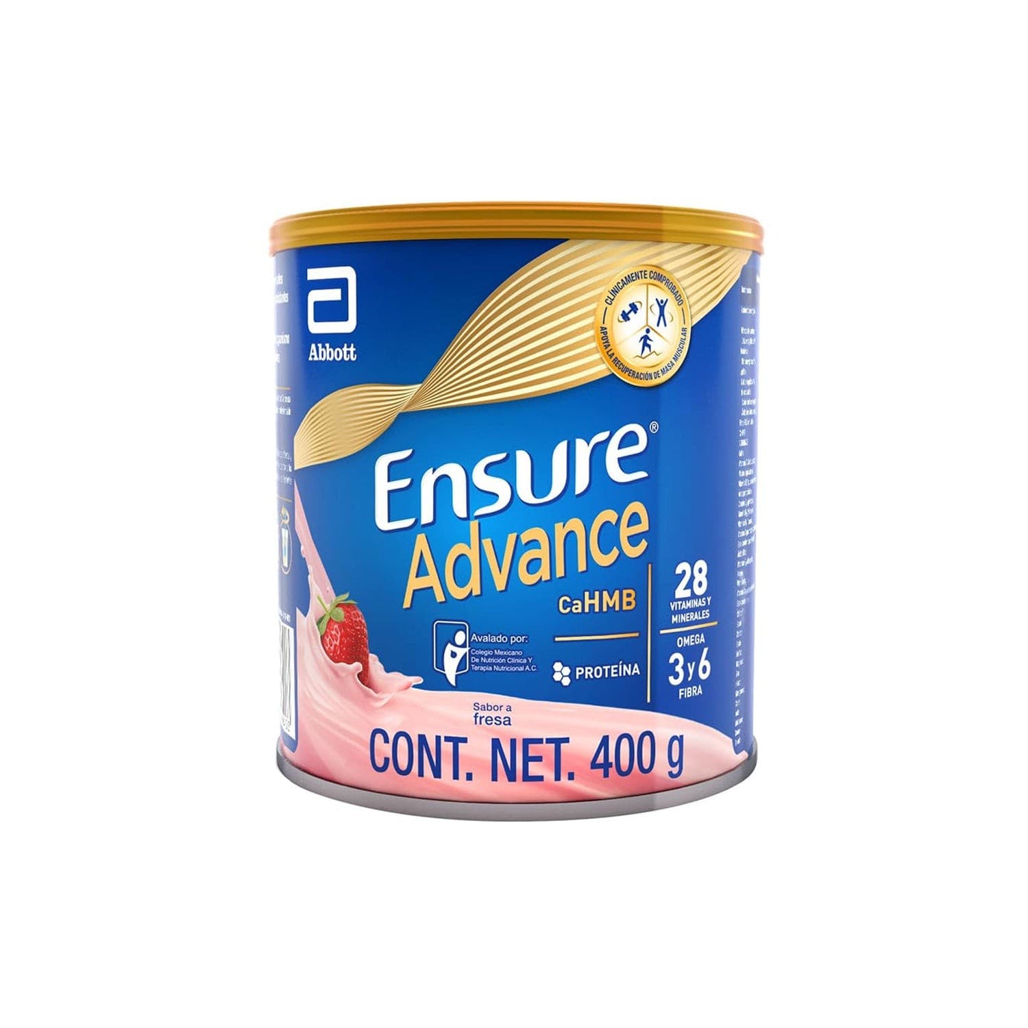 Ensure Advance Polvo Sab. Fresa Lata 400 G. 1.0 Kcal/1 Ml.