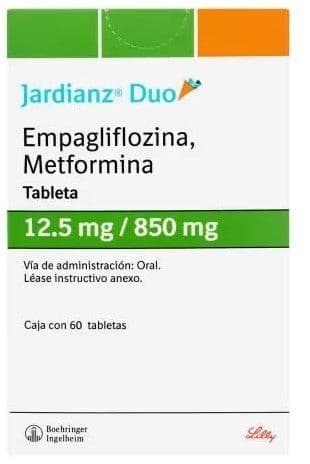 Jardianz Duo C/60 Tabs. 12.5/850 Mg.