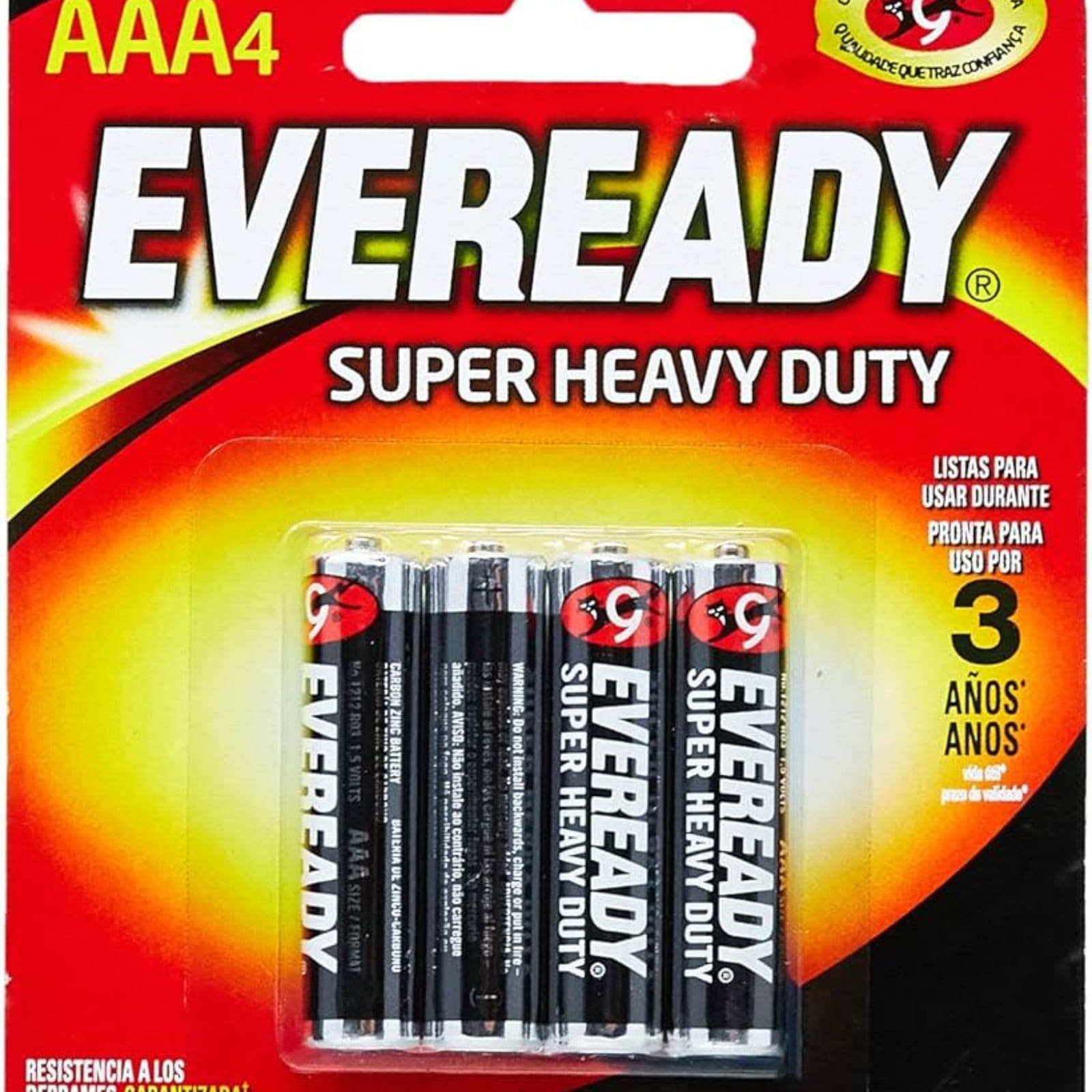 Eveready Super Heavy Duty "aaa" Blister C/4 Pzs.