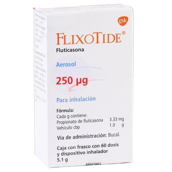 Flixotide Aerosol P/inhalación Fco. C/60 Dosis 250 Mcg.