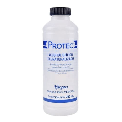 Alcohol Etílico Desnaturalizado (protec) 70% Fco. 250 Ml.