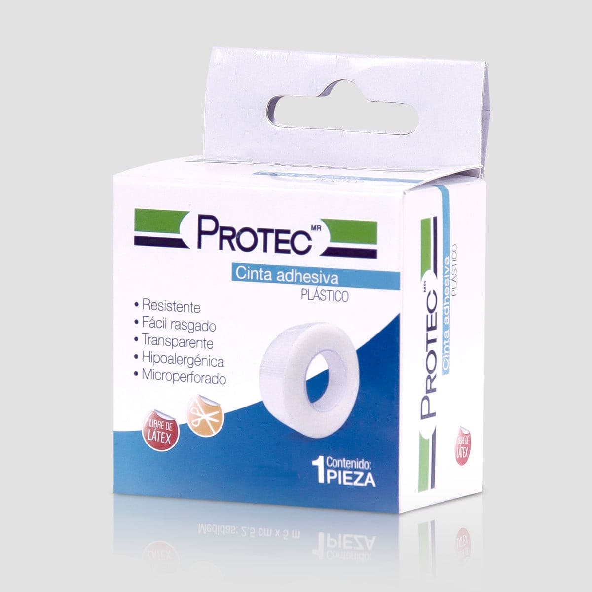 Cinta Adhesiva Plástico (protec) Rollo A: 2.5cm. (1"); L: 5m. Caja C/1 Pza.