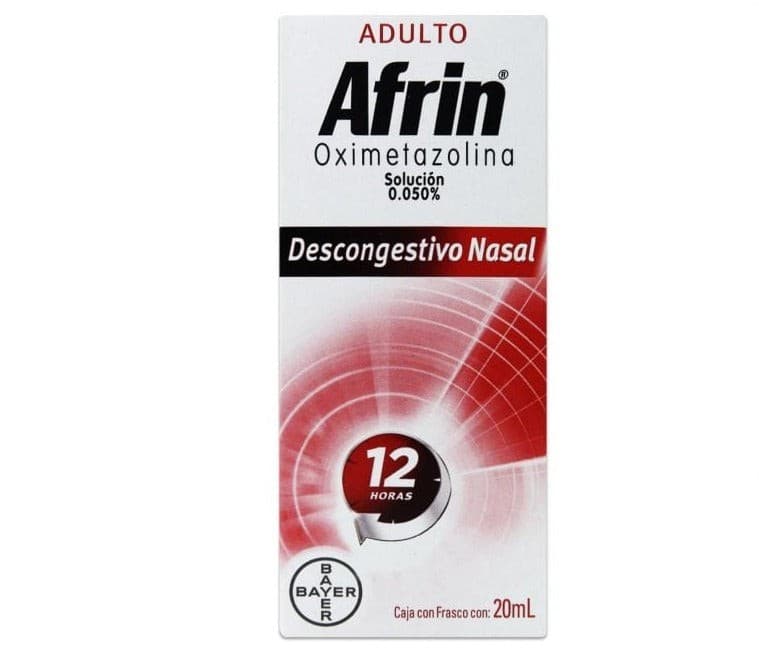 Afrin Sol. Nasal 0.050% 12hrs. Adulto Fco. Atomizador 20 Ml.
