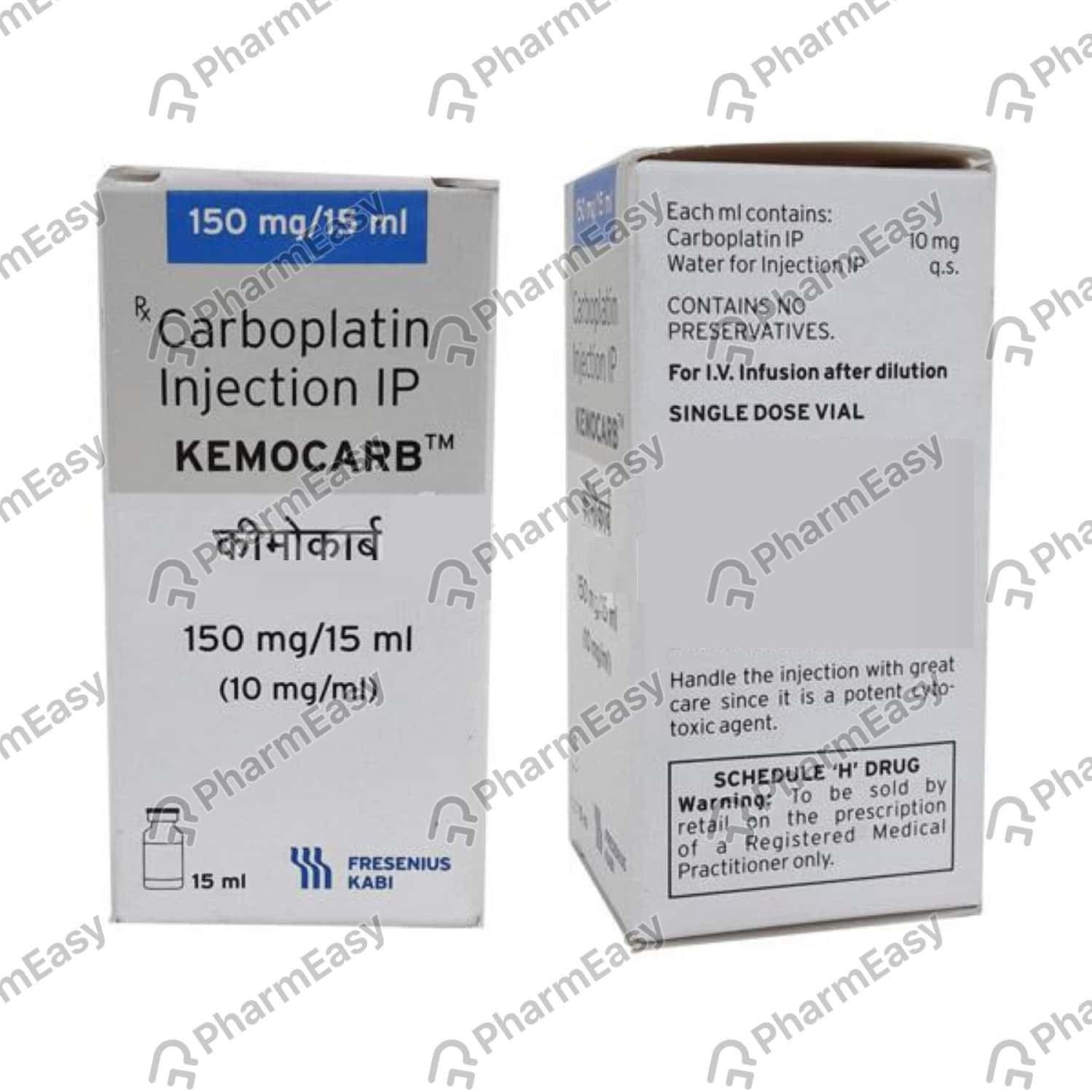 Kemocarb Sol. Iny. C/1 Fco. Amp. 15 Ml. 10 Mg/1 Ml.