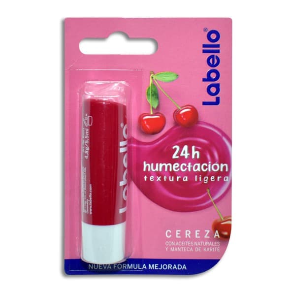 Labello 24h Protector Labial Cereza Blister C/1 Pza. 4.8 G.